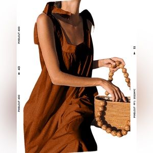 Posse Tora Maxi Dress Ochre - Rare OS